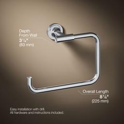 Kohler Purist Towel ring - Polished Chrome - image 3