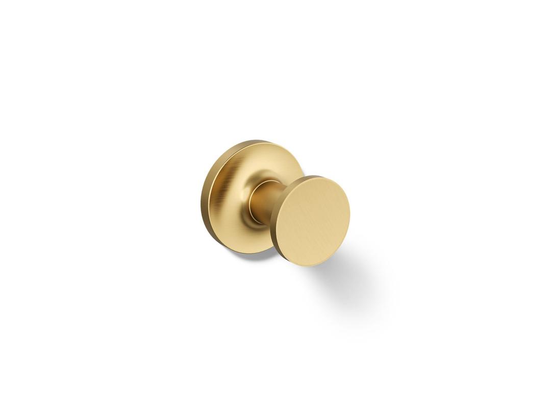 Kohler Purist Robe hook - Vibrant Brushed Moderne Brass by Kohler