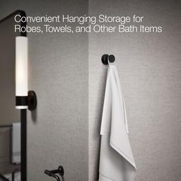 Kohler Purist Robe hook - Matte Black - image 4