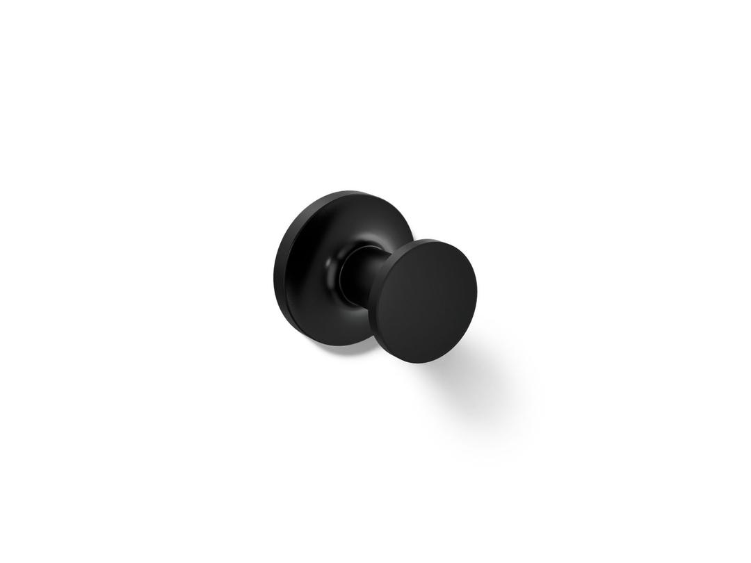Kohler Purist Robe hook - Matte Black by Kohler