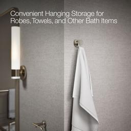 Kohler Purist Robe hook - Vibrant Brushed Nickel - image 4