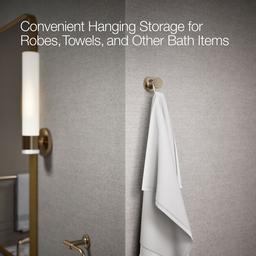 Kohler Purist Robe hook - Vibrant Brushed Bronze - image 4