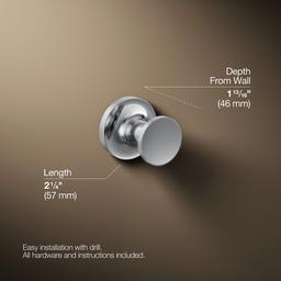 Kohler Purist Robe hook - Polished Chrome - image 3