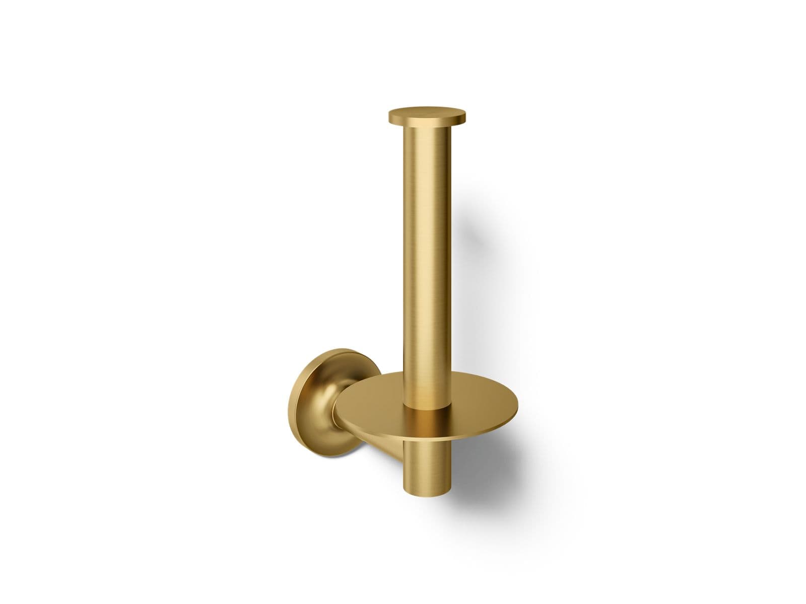 Kohler Purist Vertical toilet paper holder - Vibrant Brushed Moderne Brass by Kohler