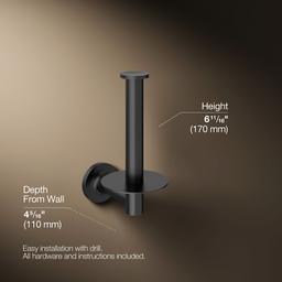 Kohler Purist Vertical toilet paper holder - Matte Black - image 3