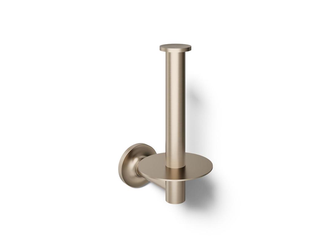 Kohler Purist Vertical toilet paper holder - Vibrant Brushed Bronze by Kohler
