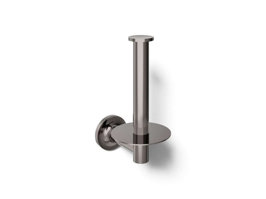 Kohler Purist Vertical toilet paper holder - Vibrant Titanium by Kohler