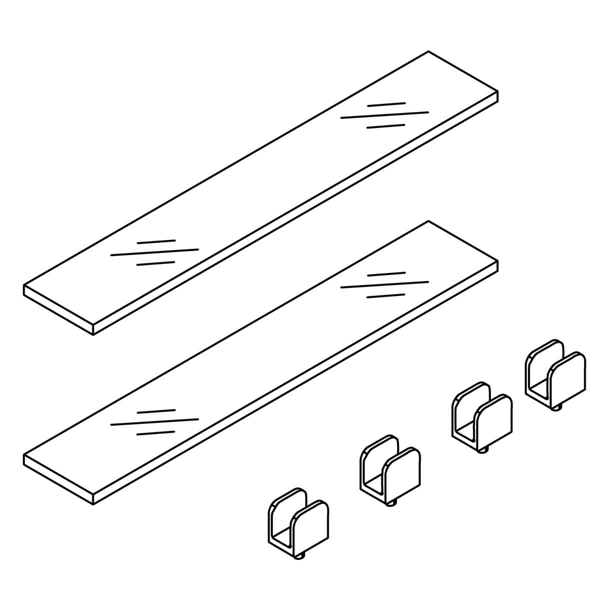 Kohler Genuine Parts Service KIT, 20 Shelf WITH C Clips by Kohler Genuine Parts