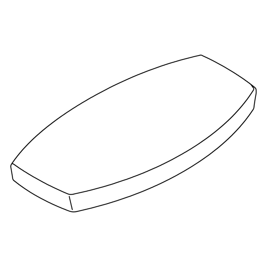 Kohler Genuine Parts Toilet TANK Cover - Biscuit by Kohler Genuine Parts