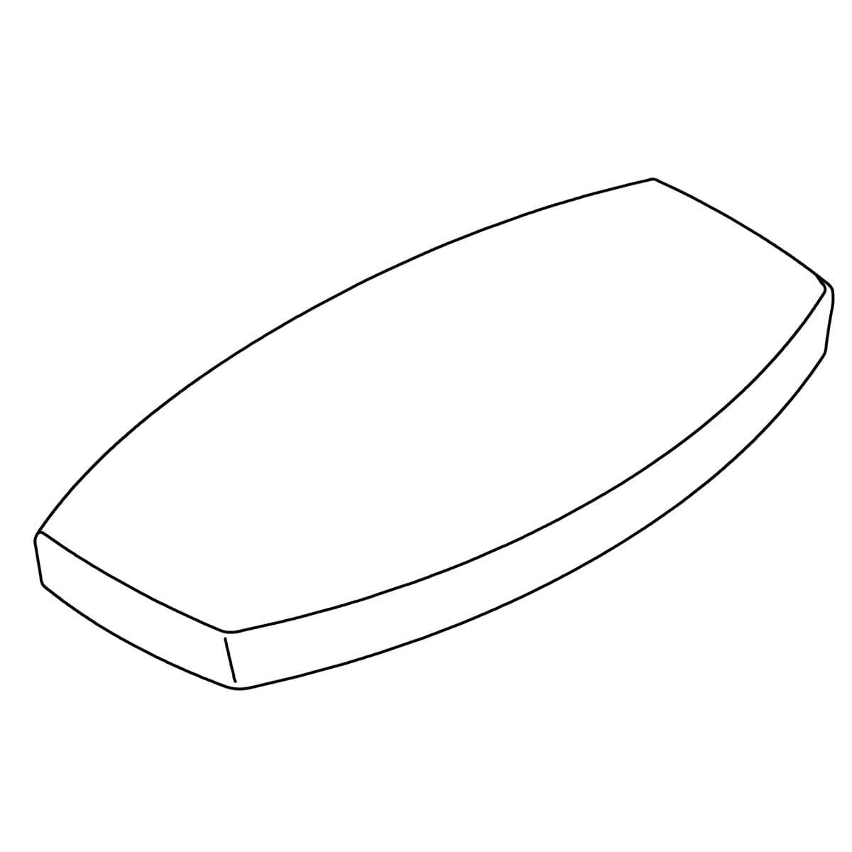 Kohler Genuine Parts Toilet TANK Cover - Biscuit by Kohler Genuine Parts