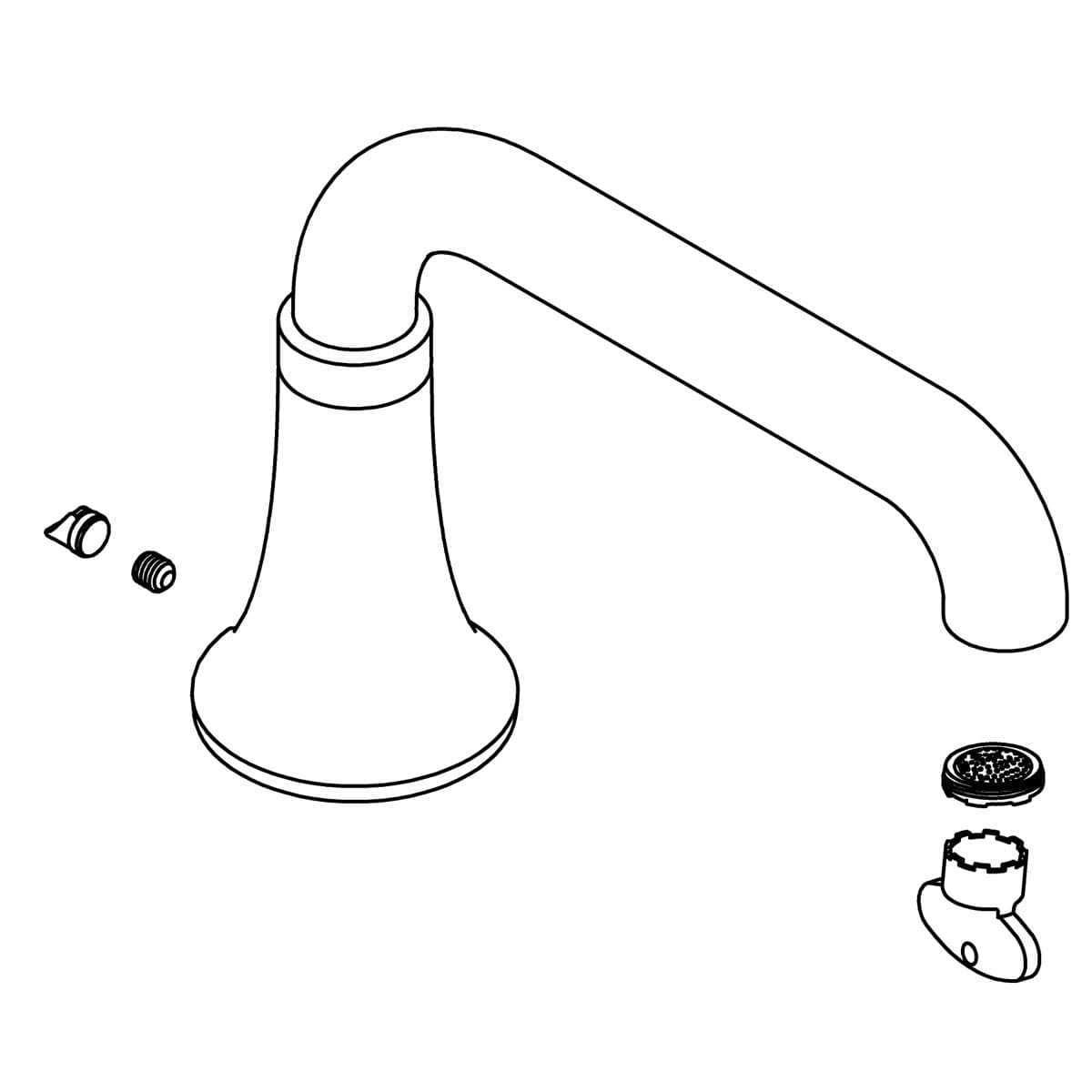 Kohler Genuine Parts Spout KIT - Vibrant Brushed Moderne Brass by Kohler Genuine Parts