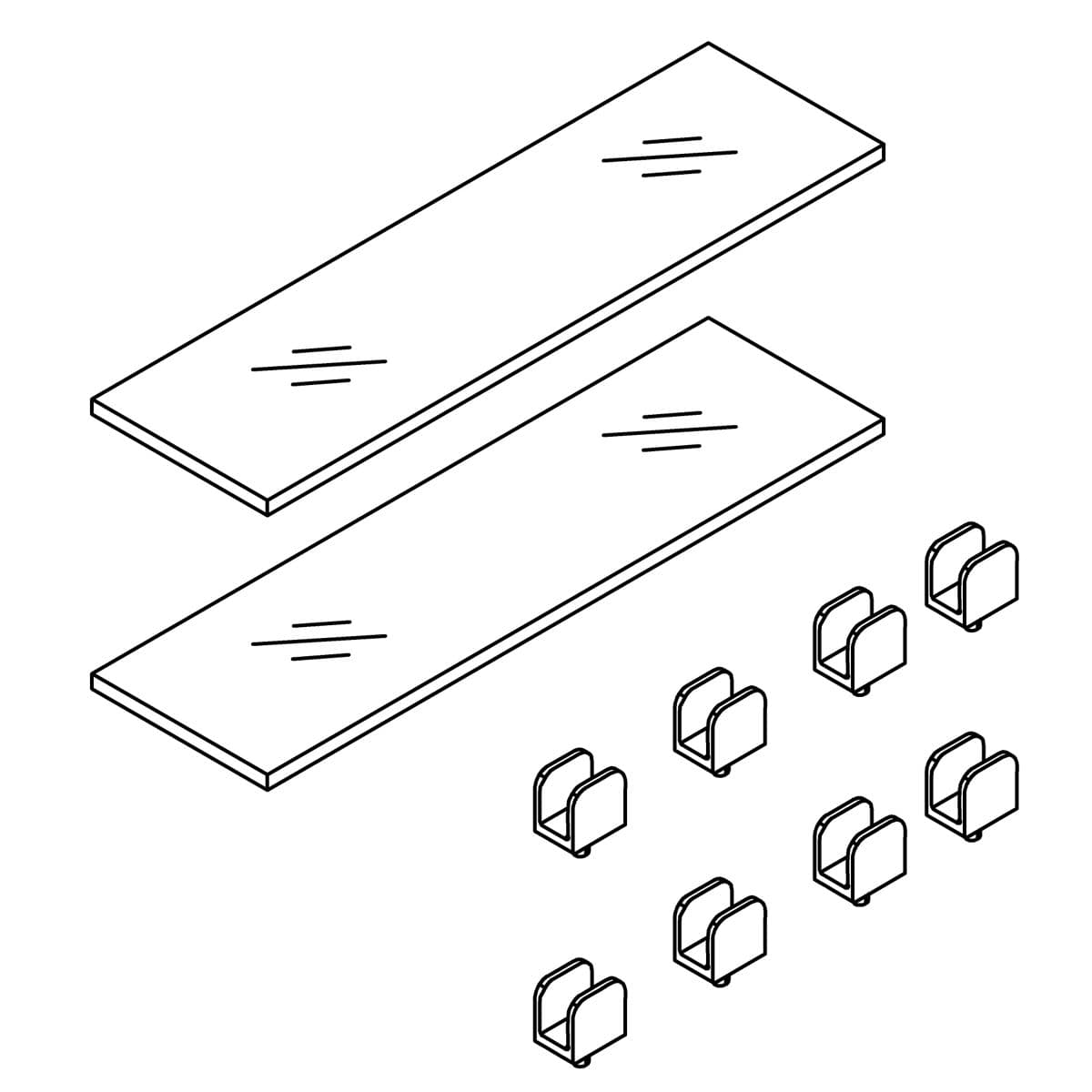 Kohler Genuine Parts Service KIT, 16 Shelf WITH C Clips by Kohler Genuine Parts
