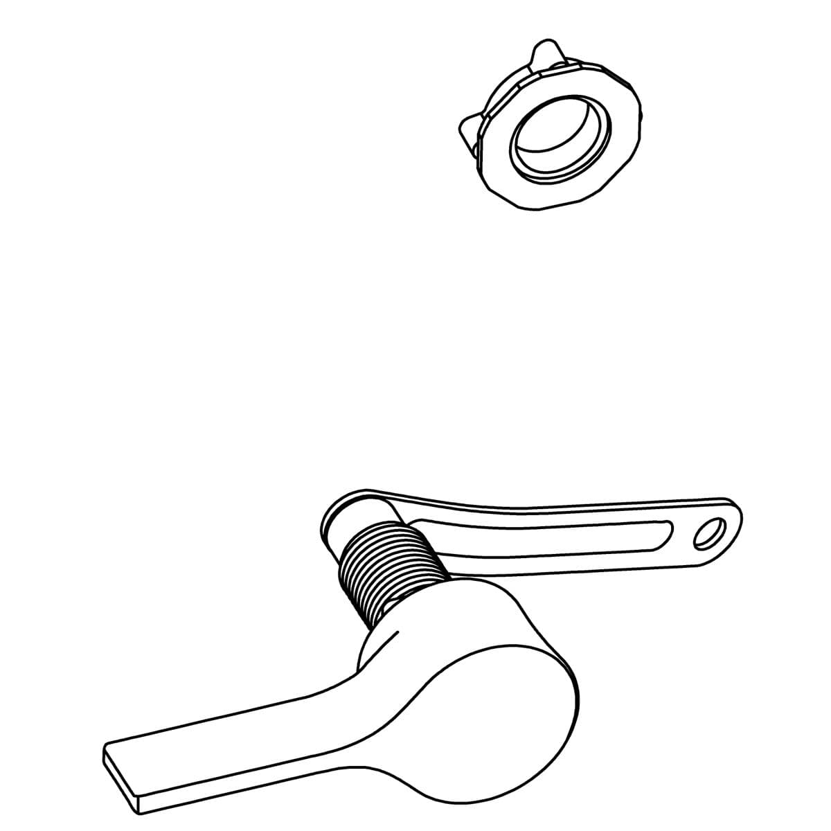 Kohler Genuine Parts TRIP Lever Service KIT, RH - Polished Chrome by Kohler Genuine Parts