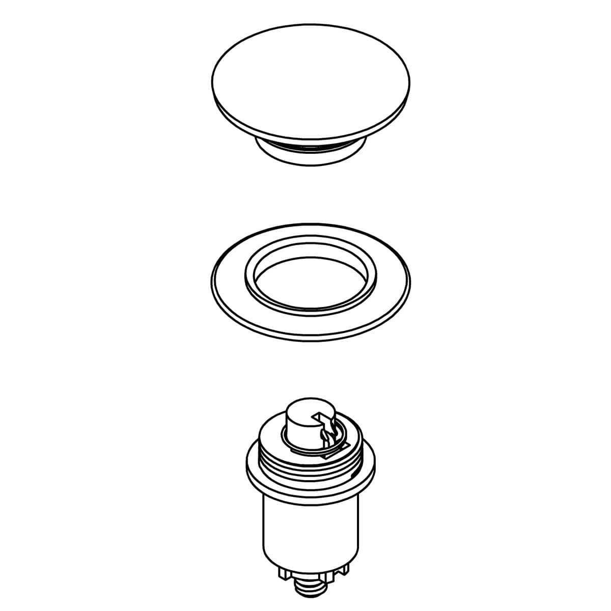 Kohler Genuine Parts KIT, Drain - Matte Black by Kohler Genuine Parts