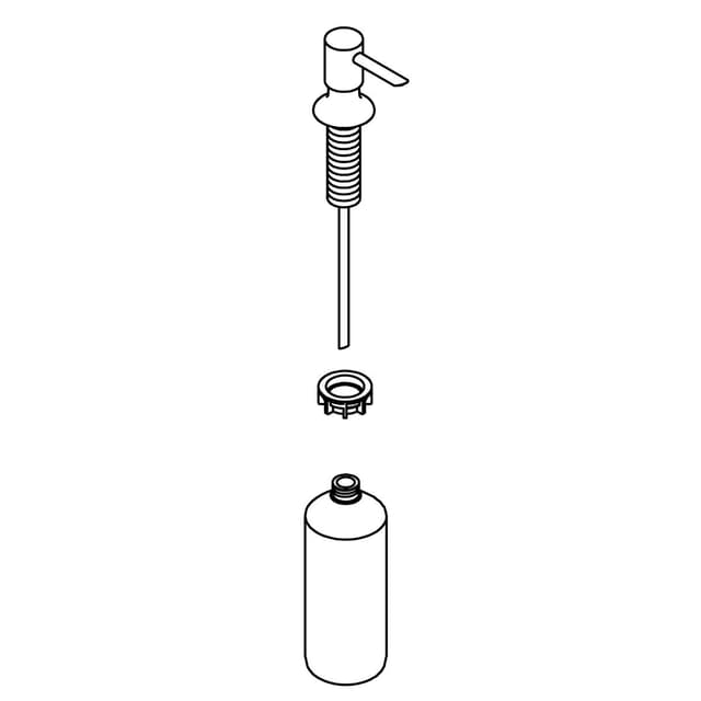 Kohler Genuine Parts SOAP Dispenser ASSY - Vibrant Stainless Steel