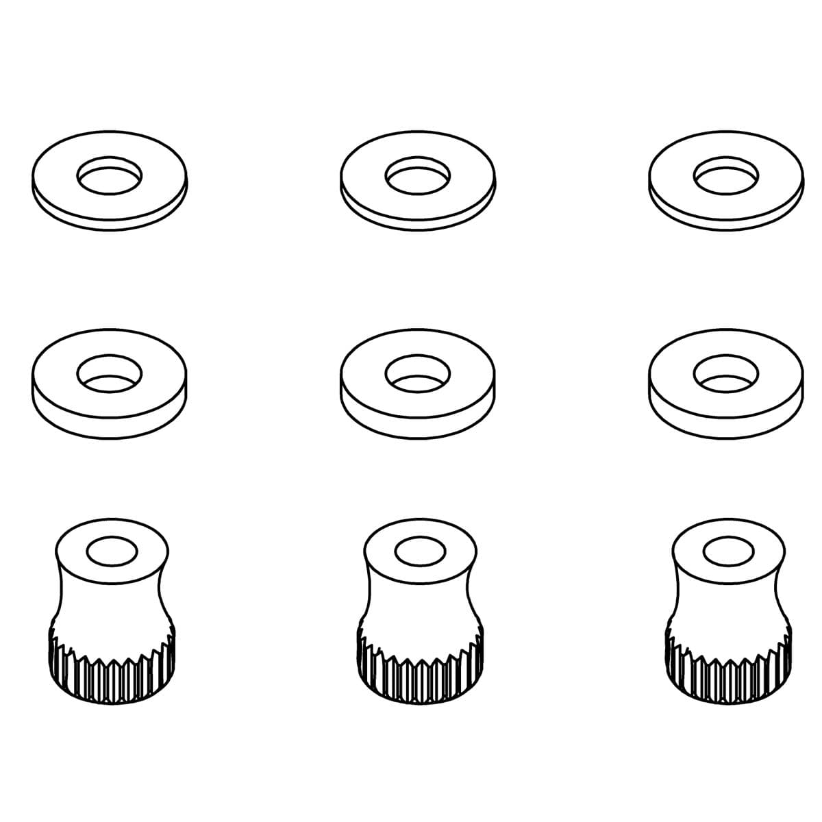 Kohler Genuine Parts KIT, Artifacts Thumb NUT - Matte Black by Kohler Genuine Parts
