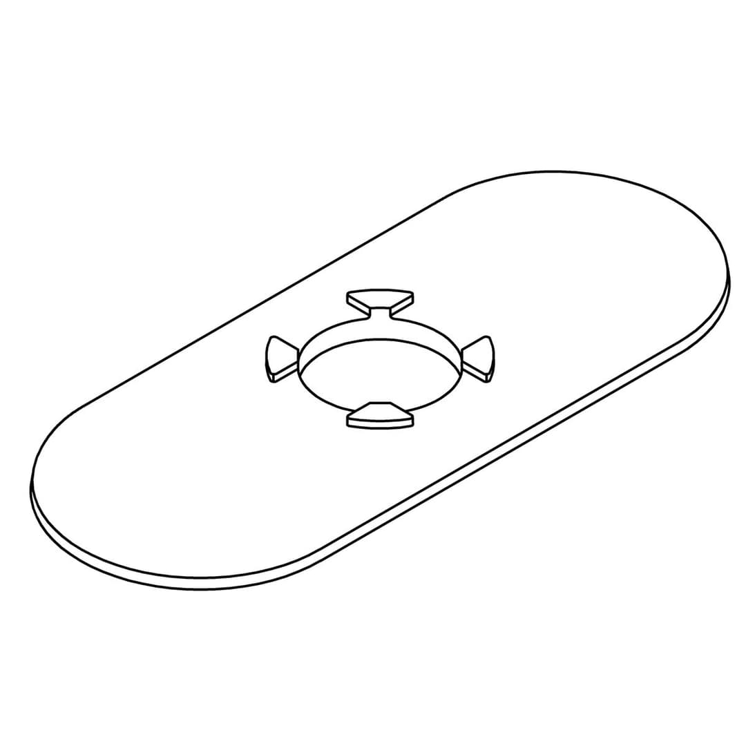 Kohler Genuine Parts Escutcheon - Vibrant Brushed Nickel by Kohler Genuine Parts