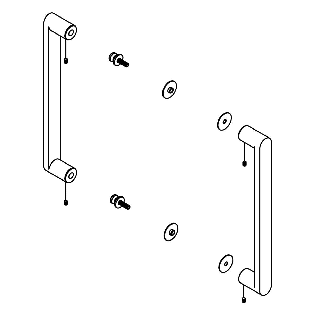 Kohler Genuine Parts Composed Handle, 10.63, 5/16-3/8 - Matte Black by Kohler Genuine Parts