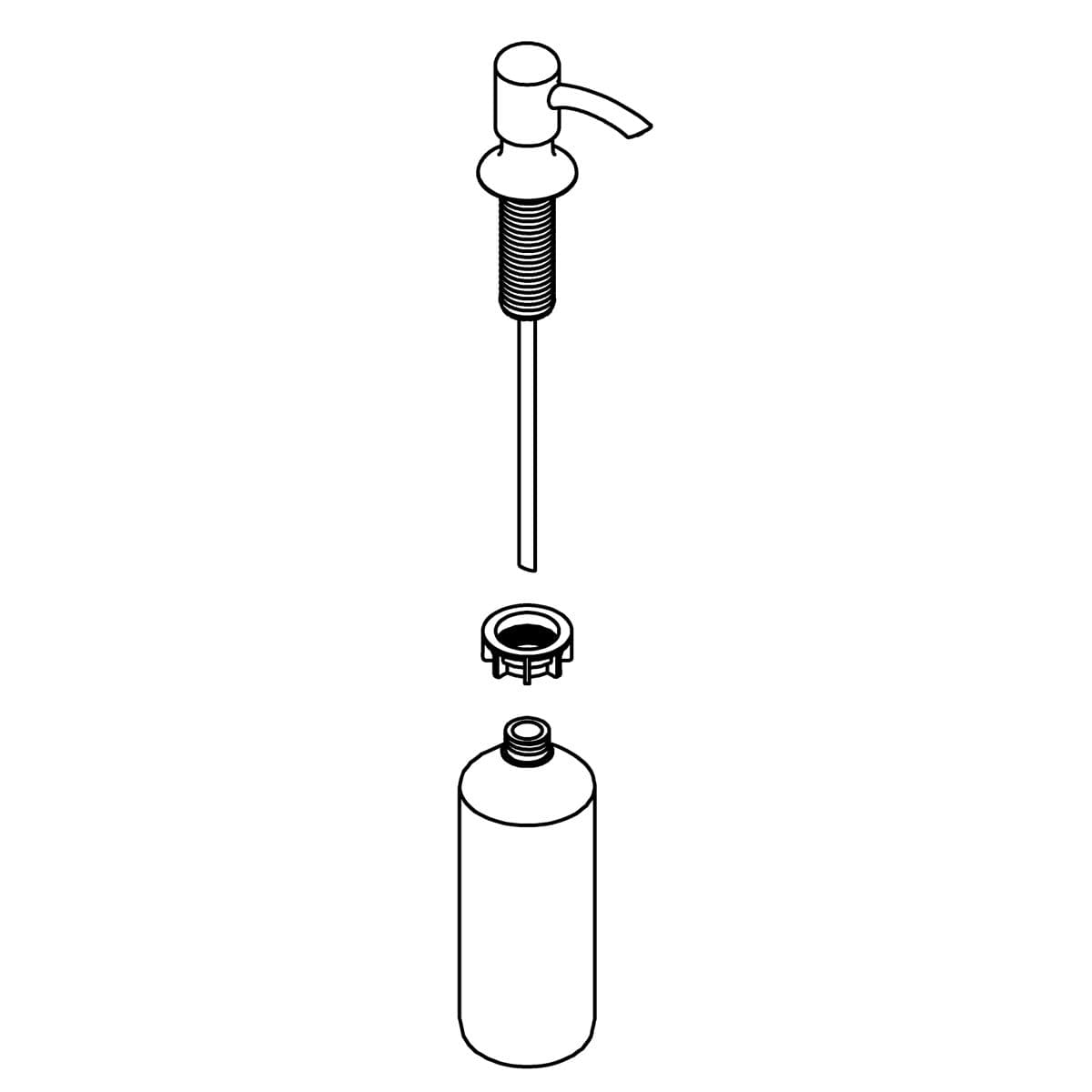 Kohler Genuine Parts Assembly, SOAP Dispenser - Vibrant Stainless Steel by Kohler Genuine Parts