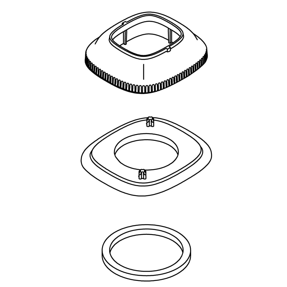 Kohler Genuine Parts Assembly, Single HOLE Escutcheon - Vibrant Brushed Moderne Brass by Kohler Genuine Parts