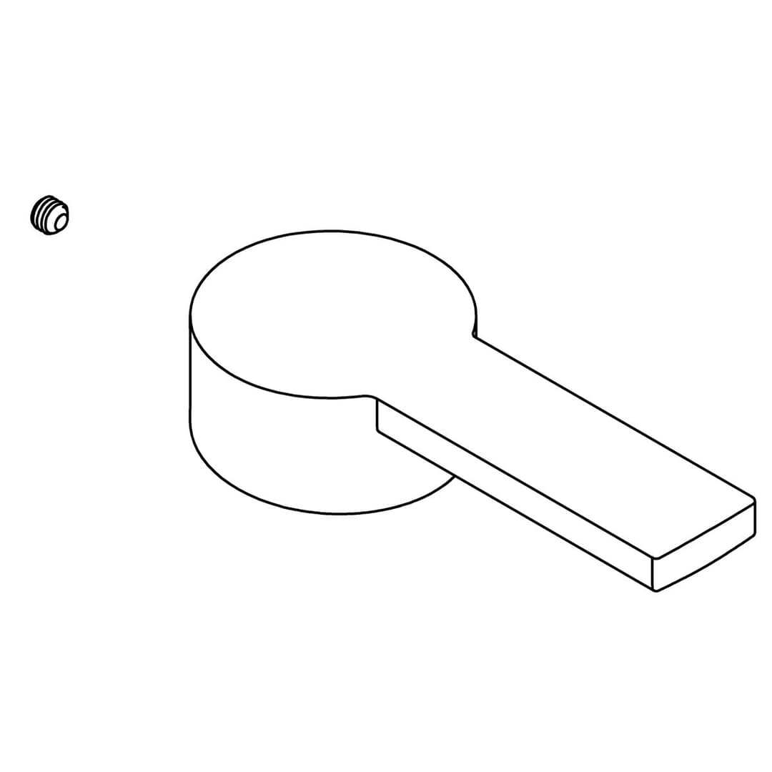 Kohler Genuine Parts Handle KIT - Matte Black by Kohler Genuine Parts
