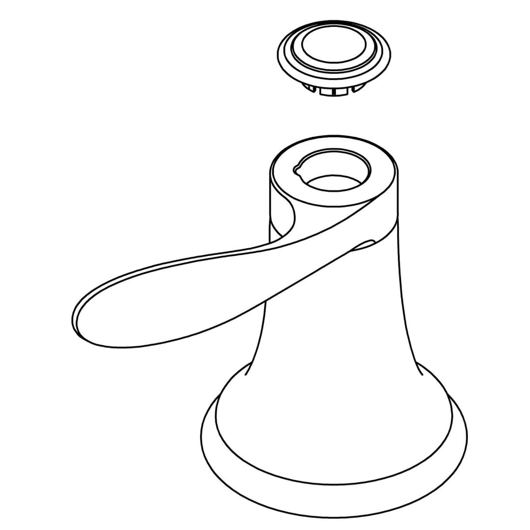 Kohler Genuine Parts Handle Assembly, HOT - Polished Chrome by Kohler Genuine Parts