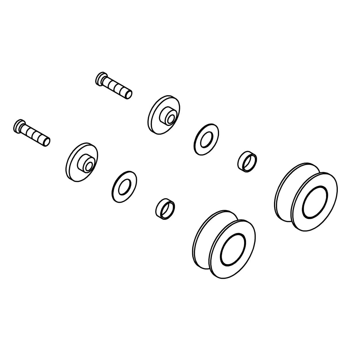 Kohler Genuine Parts Roller KIT - Matte Black by Kohler Genuine Parts