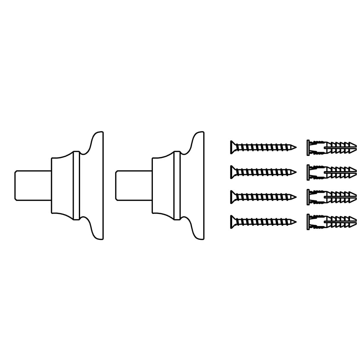 Kohler Genuine Parts Cleat KIT - Polished Chrome by Kohler Genuine Parts