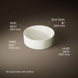 Vox 16-1/2'' round vessel bathroom sink - image 3