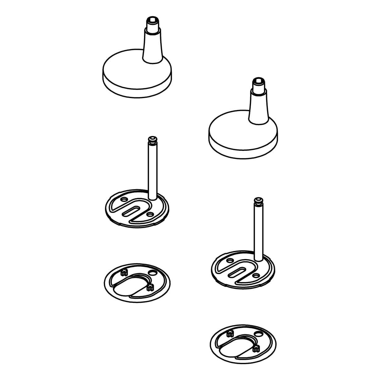 Kohler Genuine Parts Hinge Bottom Cover Mount Service KIT - Almond by Kohler Genuine Parts