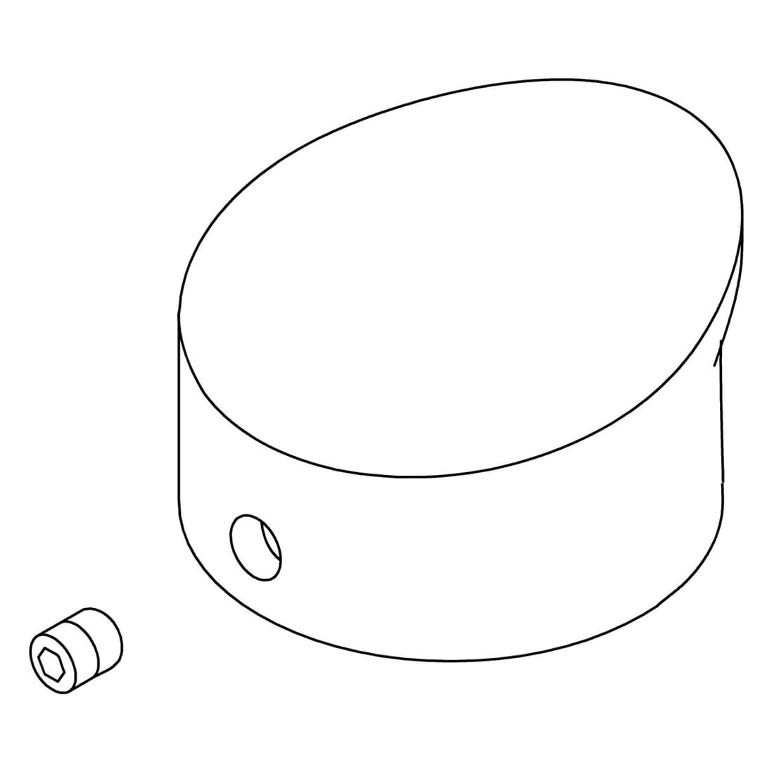 Kohler Genuine Parts KIT, Service, Handle - Vibrant Brushed Moderne Brass by Kohler Genuine Parts