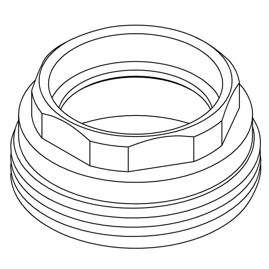 Kohler Genuine Parts KIT, Valve NUT Service - Vibrant Brushed Moderne Brass by Kohler Genuine Parts