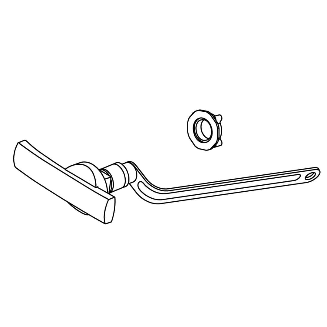Kohler Genuine Parts TRIP Lever Service KIT, L - Polished Chrome by Kohler Genuine Parts