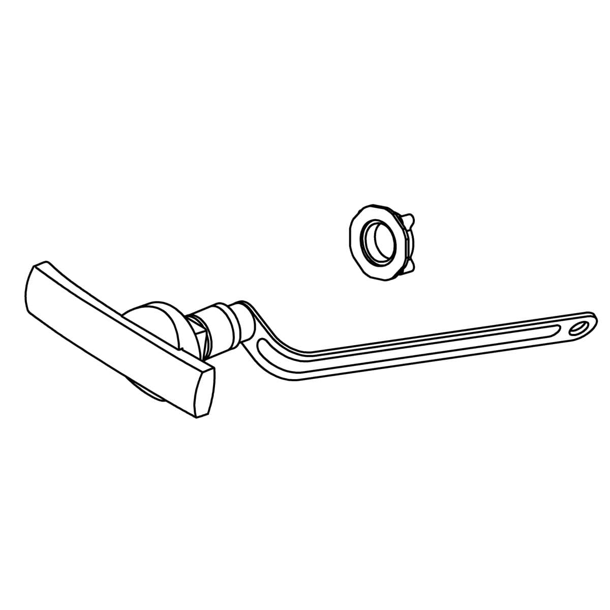 Kohler Genuine Parts TRIP Lever Service KIT, L - Polished Chrome by Kohler Genuine Parts