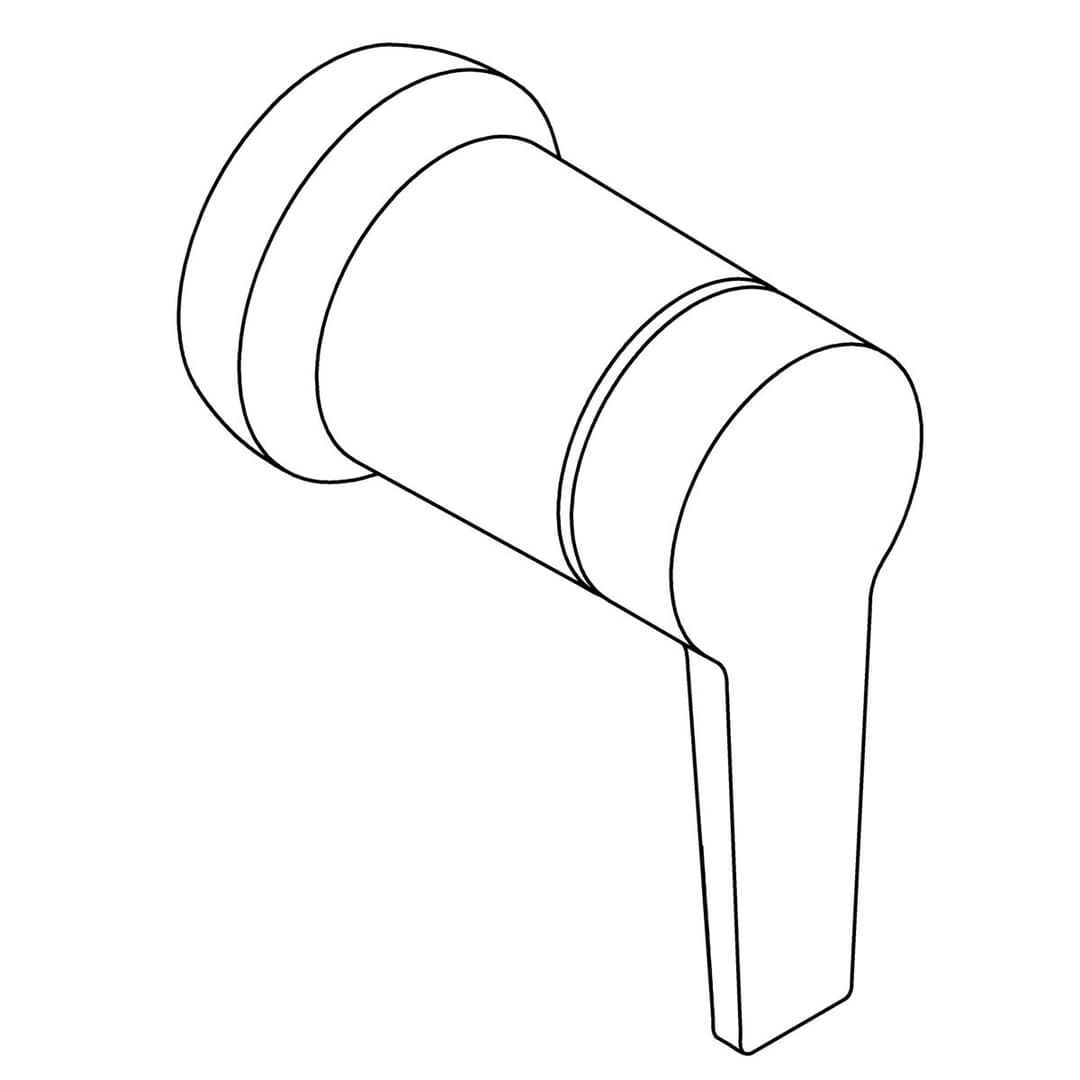 Kohler Genuine Parts Handle Assembly, Lever - Matte Black by Kohler Genuine Parts