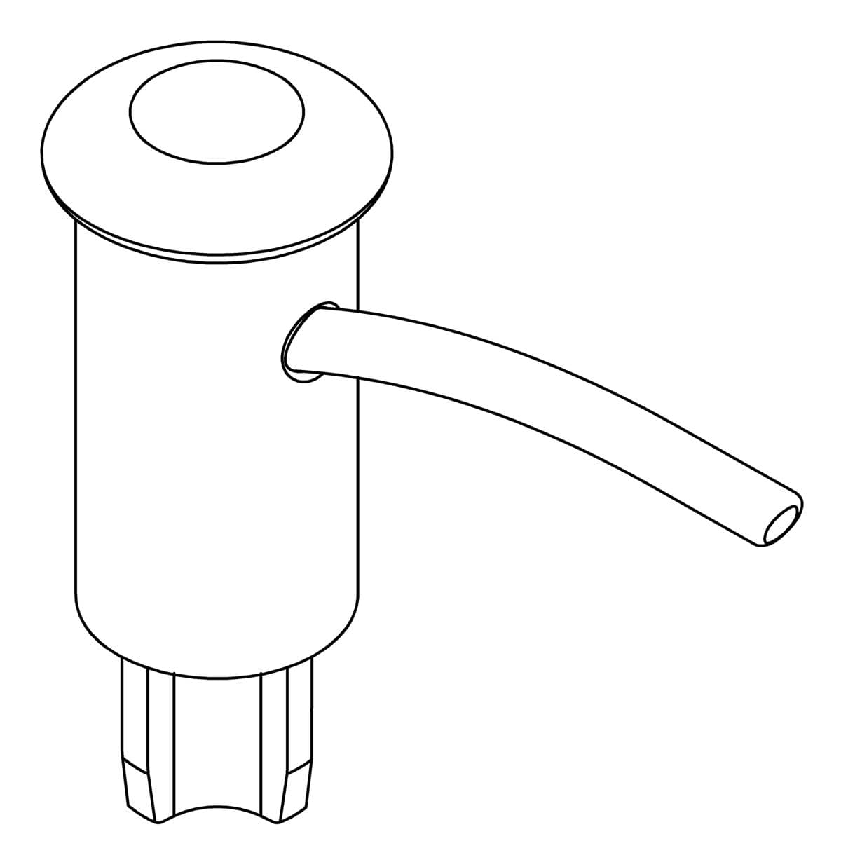 Kohler Genuine Parts Assembly, SOAP HEAD - Vibrant Brushed Moderne Brass by Kohler Genuine Parts