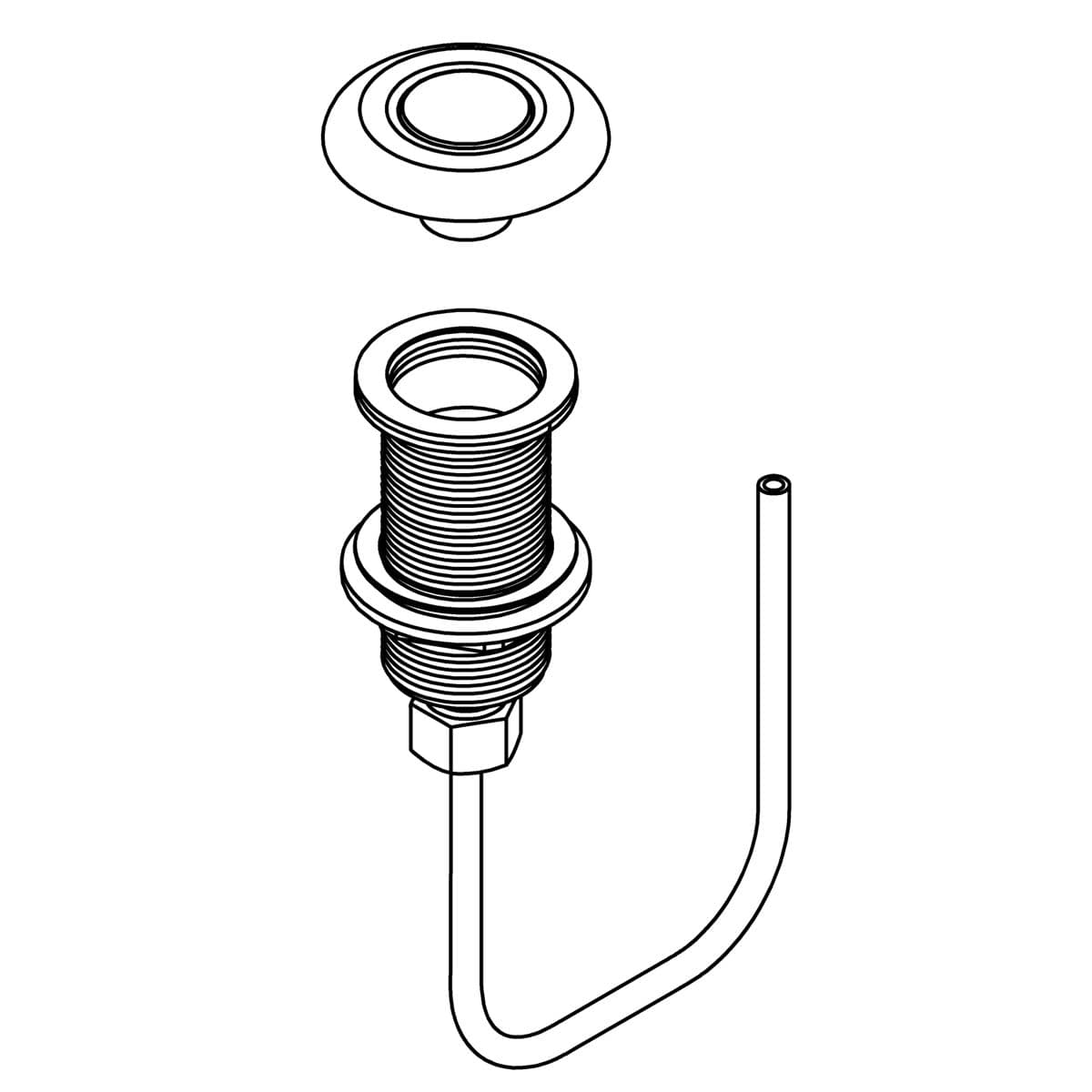 Kohler Genuine Parts AIR Switch, Classic Wo/control BOX - Matte Black by Kohler Genuine Parts
