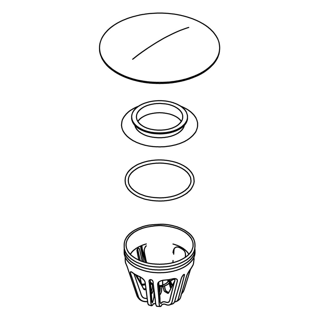 Kohler Genuine Parts TRIM Assembly W/ LOGO - Vibrant Brushed Moderne Brass by Kohler Genuine Parts