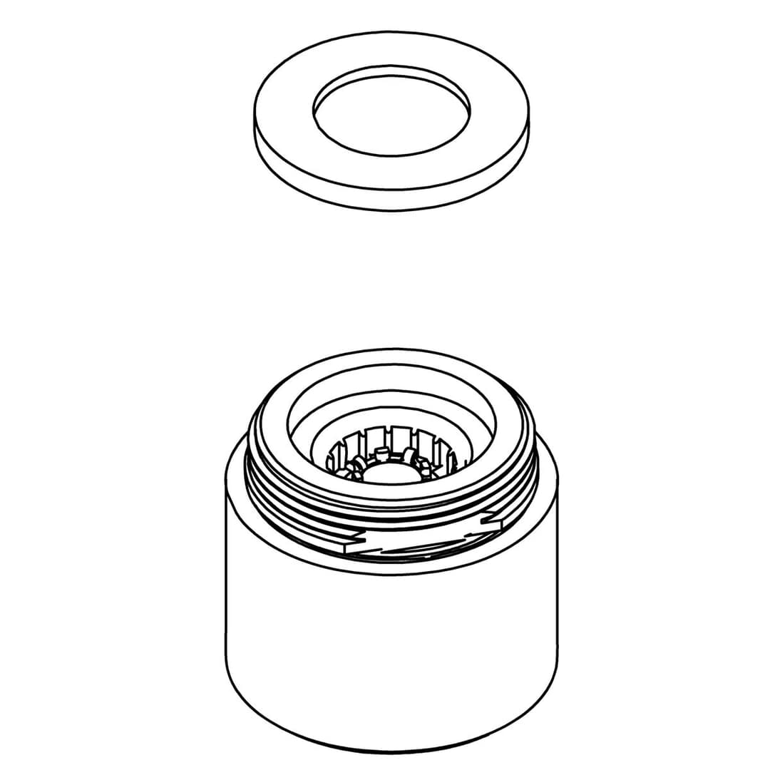 Kohler Genuine Parts Aerator Assembly - Vibrant Brushed Moderne Brass by Kohler Genuine Parts