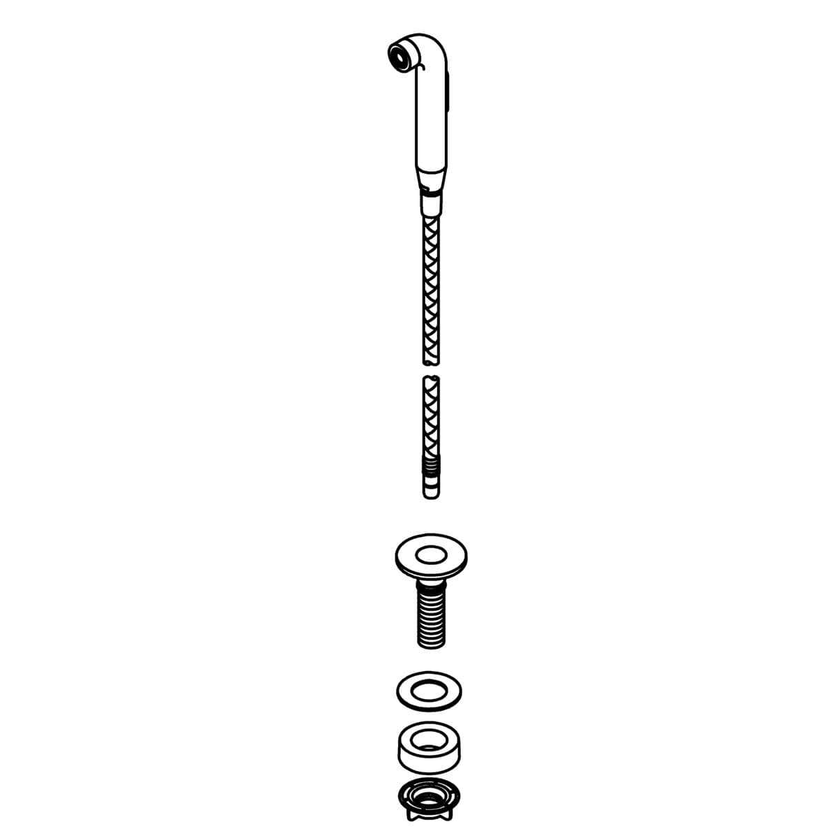 Kohler Genuine Parts SIDE Spray Assembly - Vibrant Brushed Moderne Brass by Kohler Genuine Parts