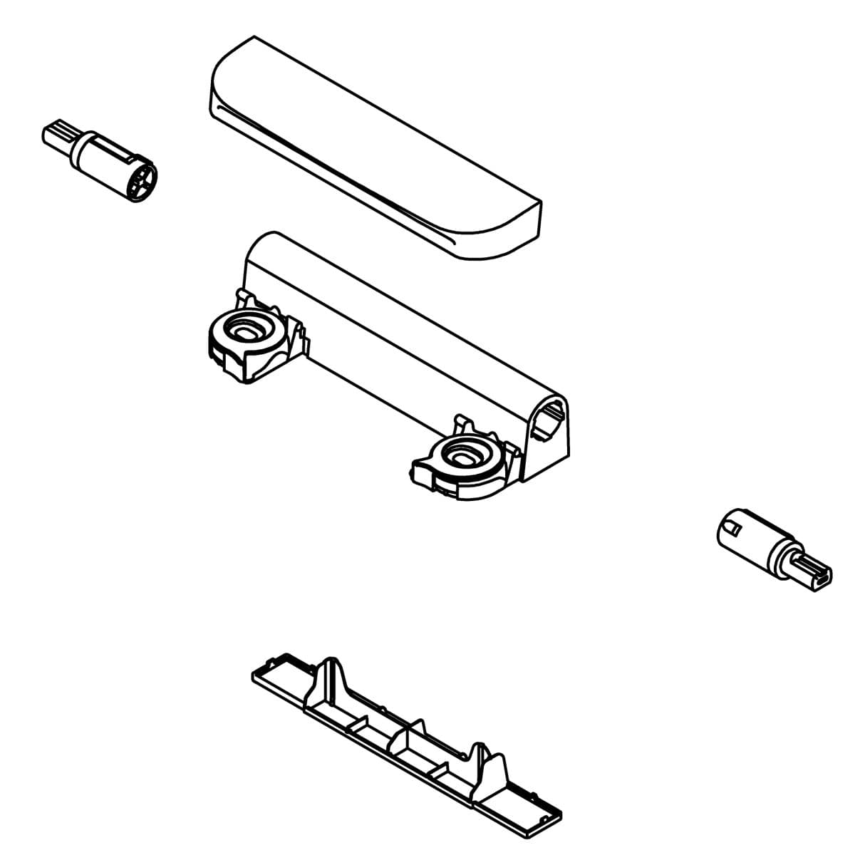 Kohler Genuine Parts Readylatch Hinge Assembly KIT, EB - White by Kohler Genuine Parts
