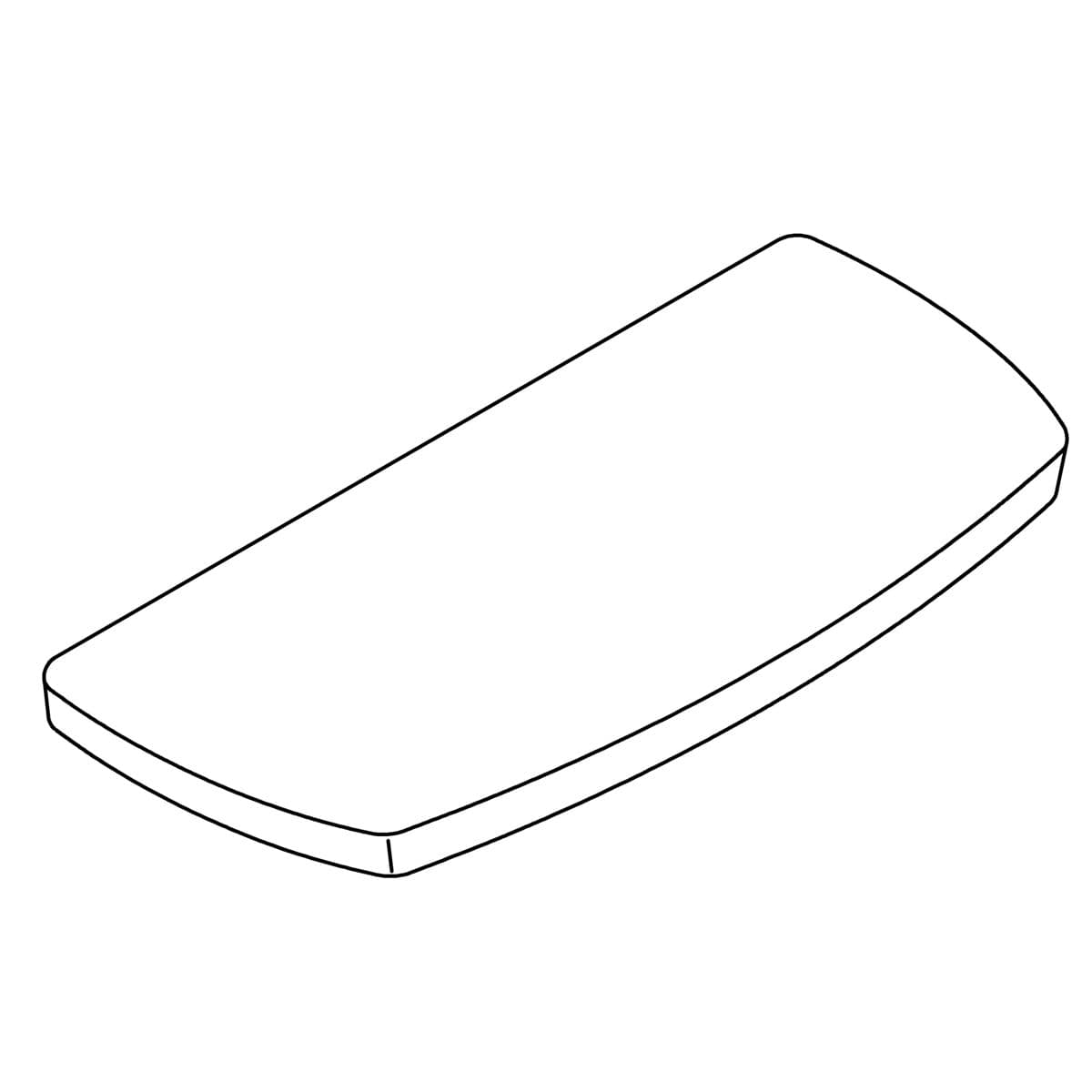 Kohler Genuine Parts TANK Cover - White by Kohler Genuine Parts