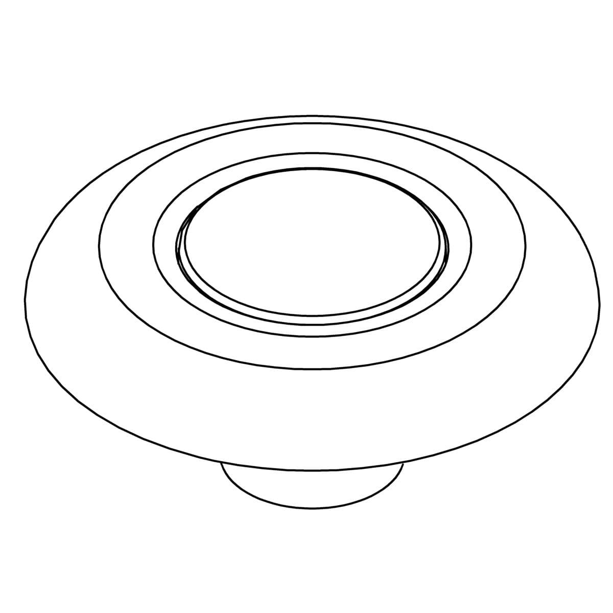 Kohler Genuine Parts Button KIT - Vibrant Brushed Moderne Brass by Kohler Genuine Parts