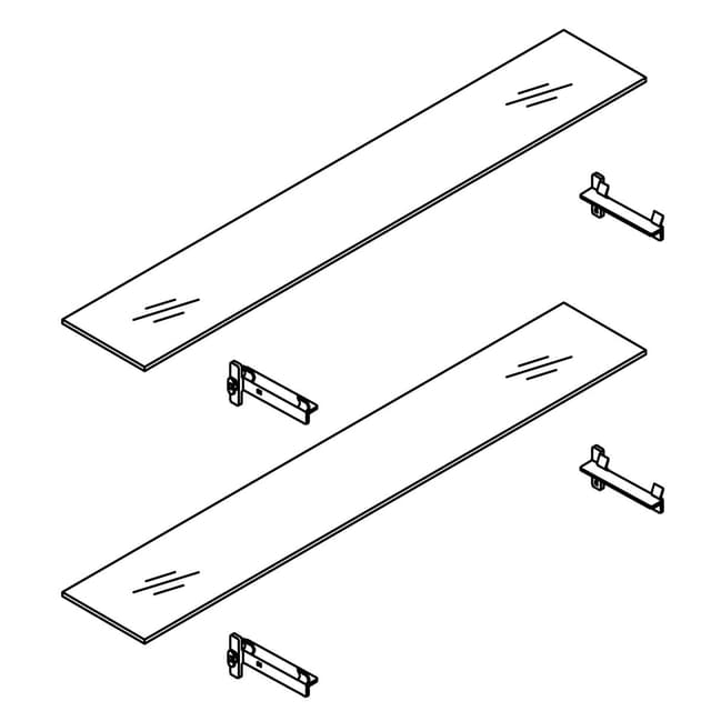 Kohler Genuine Parts Showcase SIDE Cabinet Glass Shelf KITS