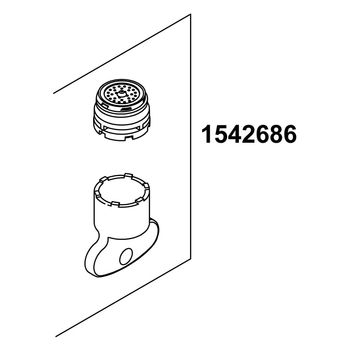 Kohler Genuine Parts Aerator KIT, 0.5 GPM by Kohler Genuine Parts