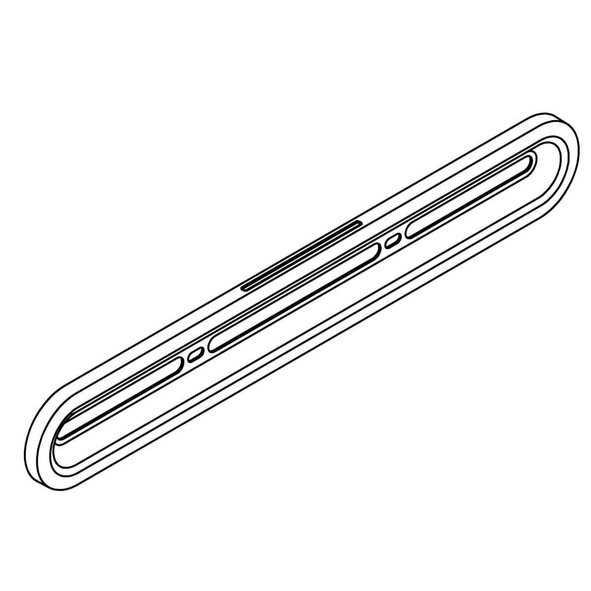 Kohler Genuine Parts Steam Outlet, Front Plate - Brushed Black Pvd by Kohler Genuine Parts