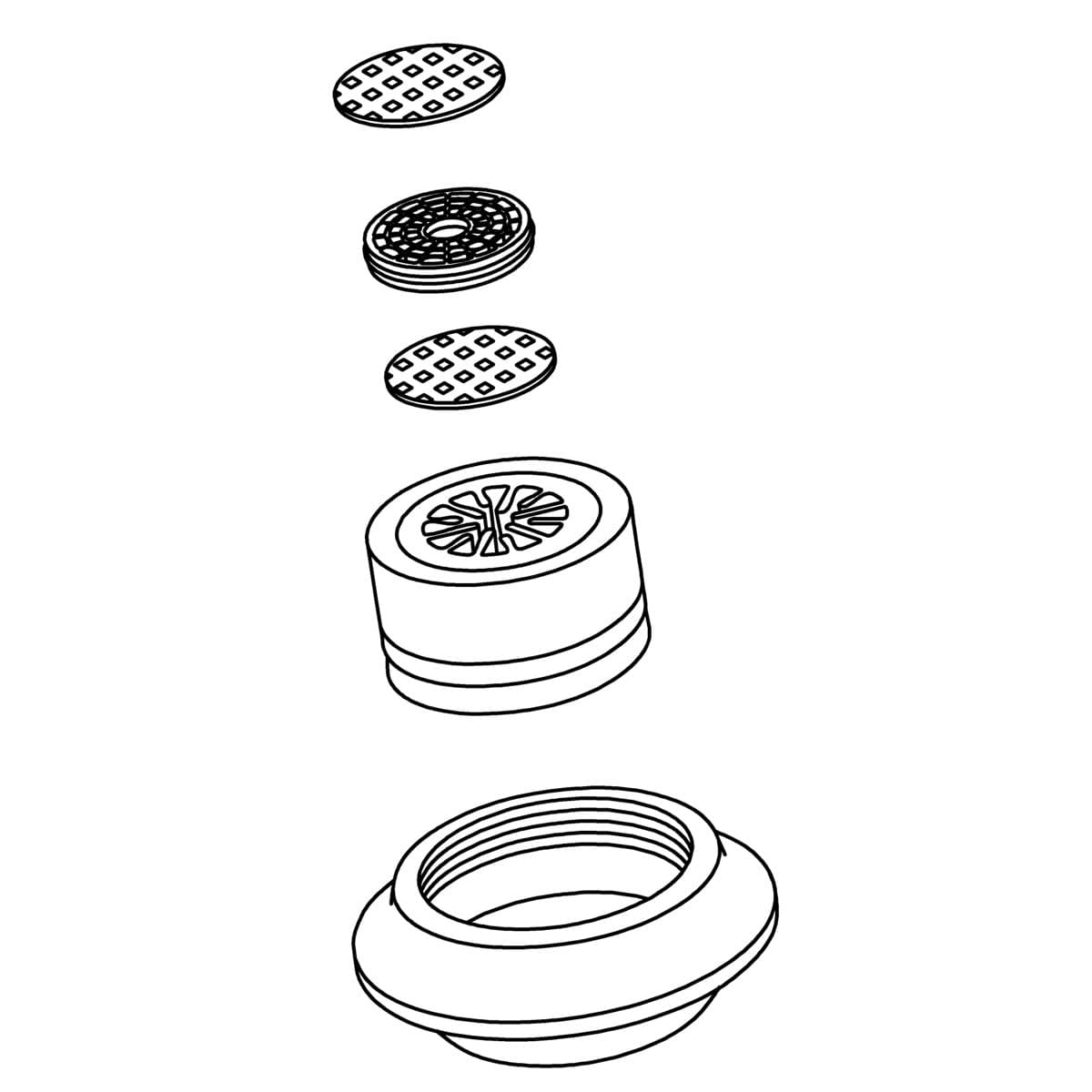 Kohler Genuine Parts KIT, Service, Aerator - Vibrant Brushed Moderne Brass by Kohler Genuine Parts