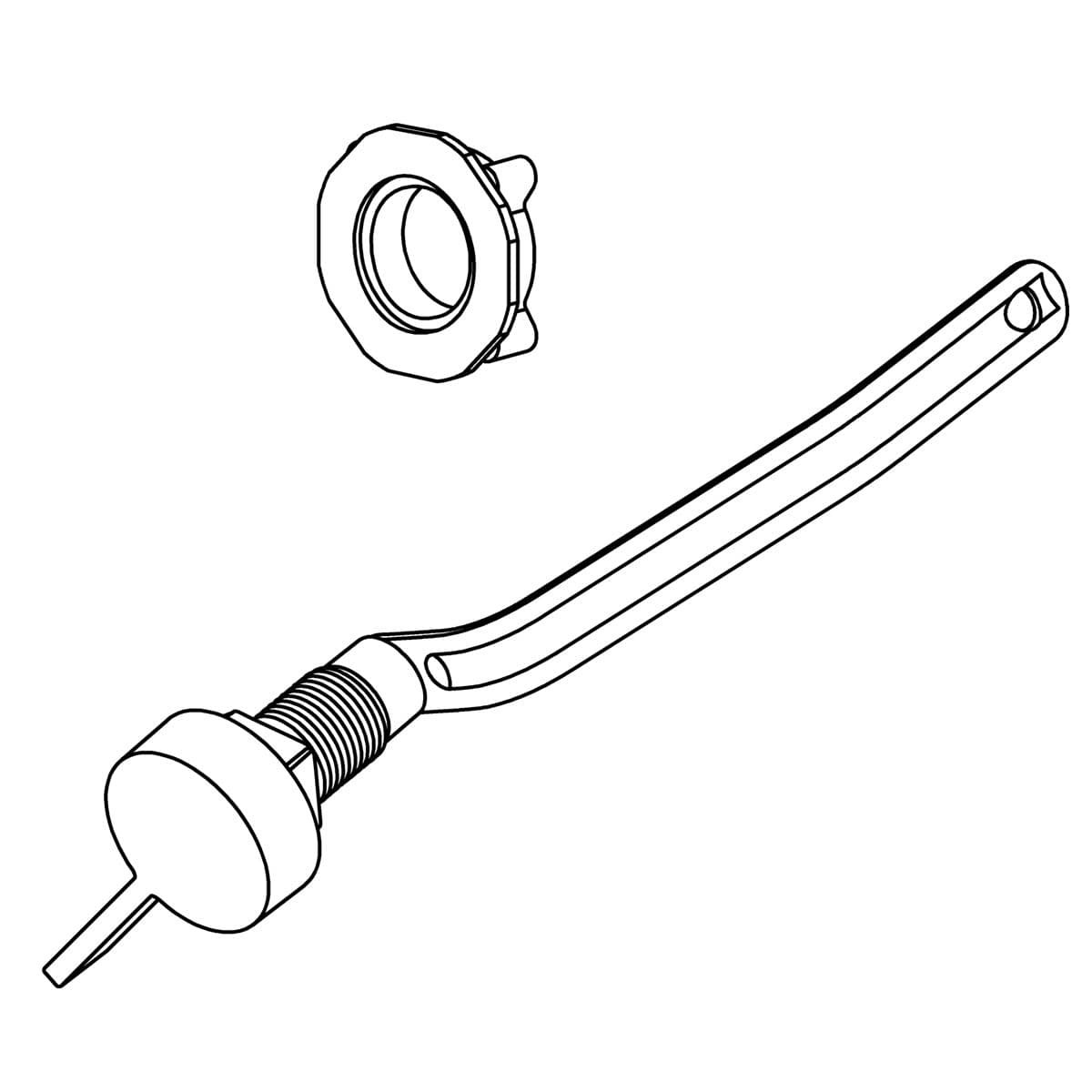 Kohler Genuine Parts Assembly TRIP Lever, LH - Polished Chrome by Kohler Genuine Parts