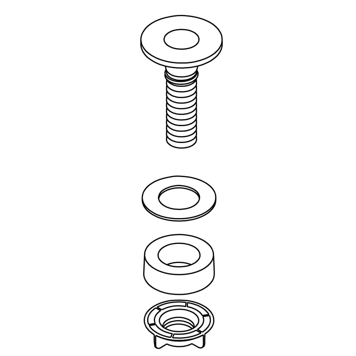 Kohler Genuine Parts SIDE Spray Holder KIT - Vibrant Brushed Moderne Brass by Kohler Genuine Parts