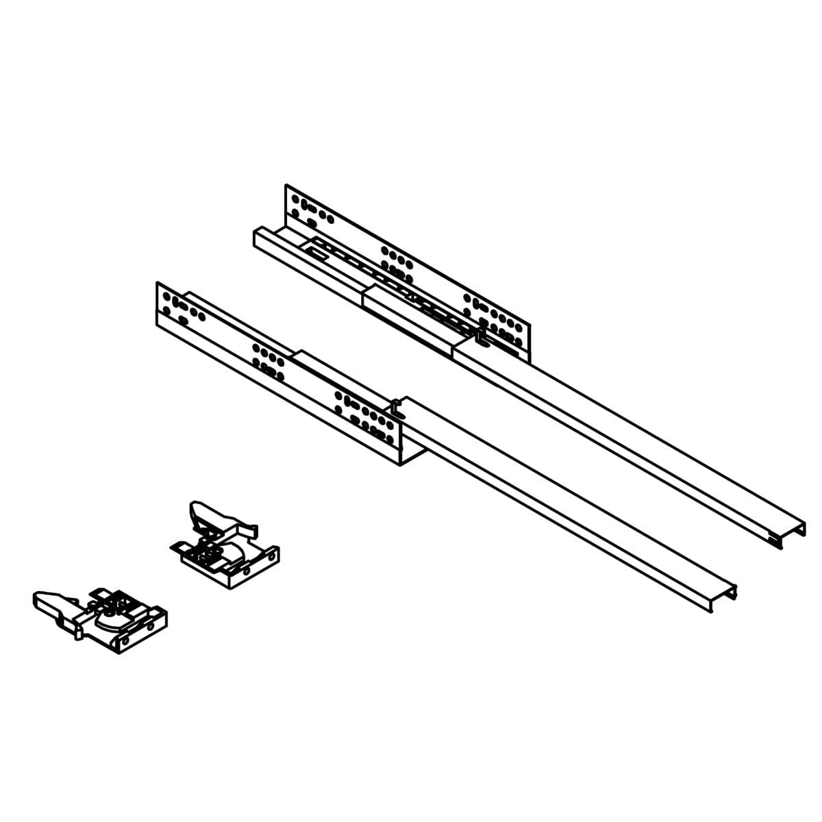 Kohler Genuine Parts Drawer Slides WITH Clips, PAIR by Kohler Genuine Parts